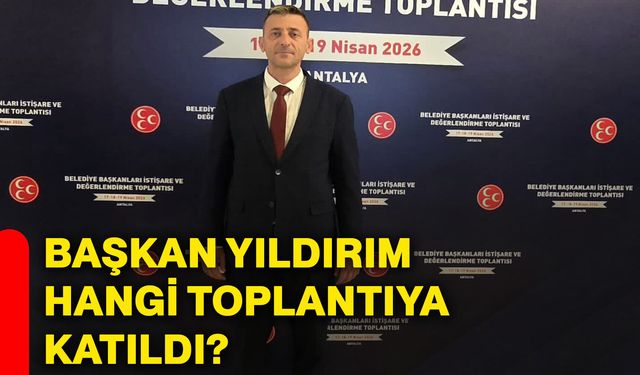 Başkan Yıldırım hangi toplantıya katıldı?