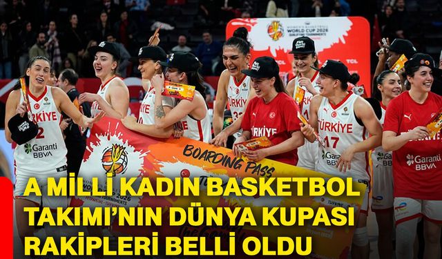 A Milli Kadın Basketbol Takımı’nın Dünya Kupası rakipleri belli oldu