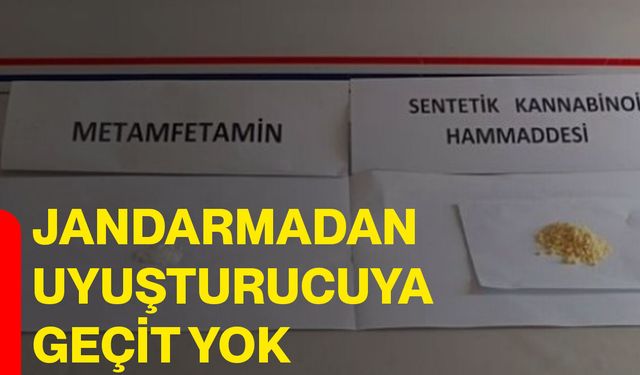 Jandarmadan uyuşturucuya geçit yok