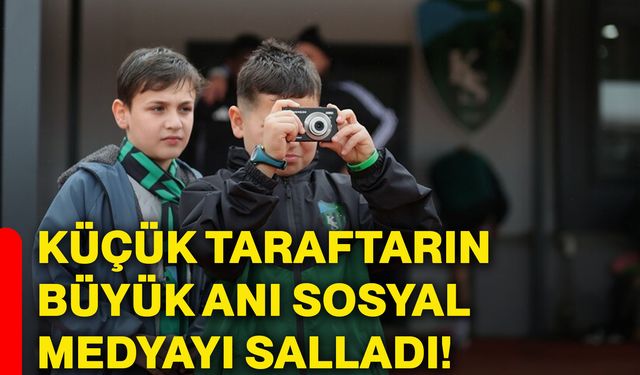 Küçük taraftarın büyük anı sosyal medyayı salladı!