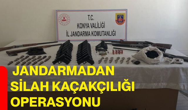 Antalya ve Konya'da jandarmadan silah kaçakçılığı operasyonu