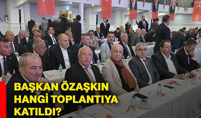 Başkan Özaşkın hangi toplantıya katıldı?