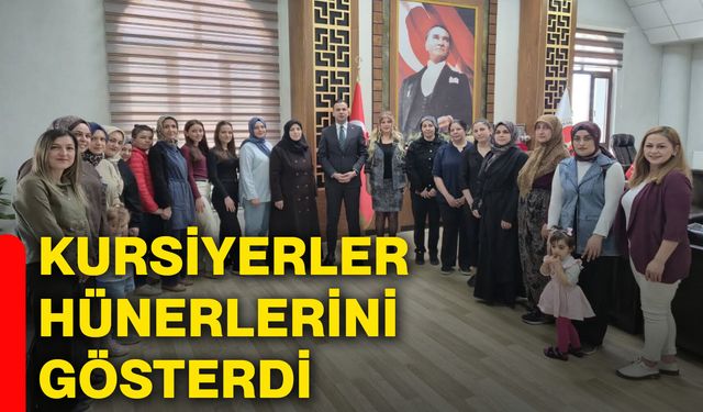 Kursiyerler hünerlerini gösterdi