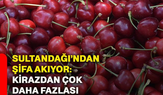 Sultandağı’ndan şifa akıyor: Bir kirazdan çok daha fazlası