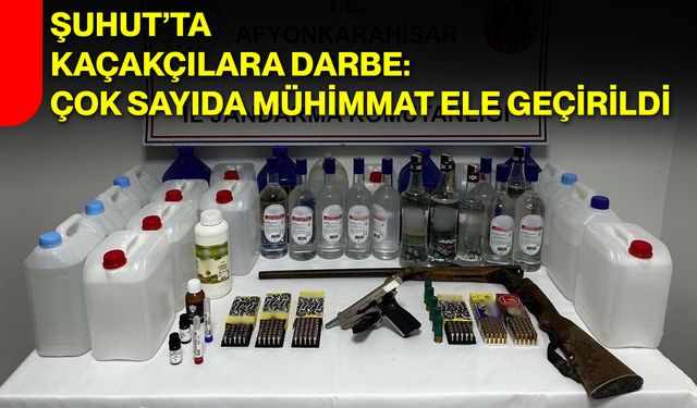Şuhut’ta Kaçakçılara Darbe: Çok Sayıda Mühimmat Ele Geçirildi