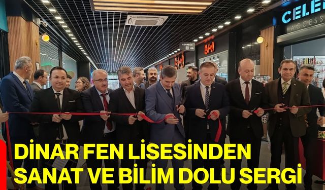 Dinar Fen Lisesinden Sanat ve Bilim Dolu Sergi