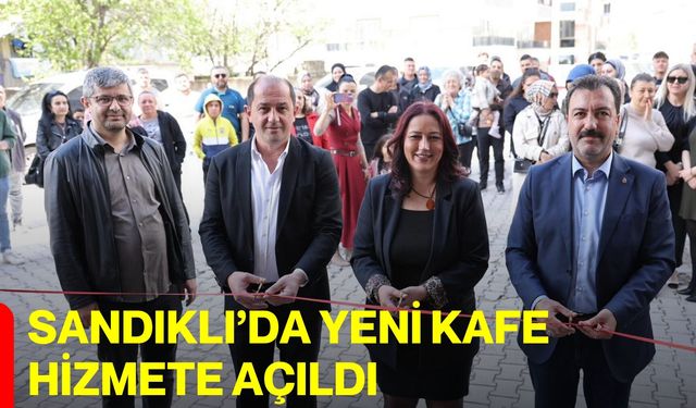 Sandıklı’da Yeni Kafe Hizmete Açıldı