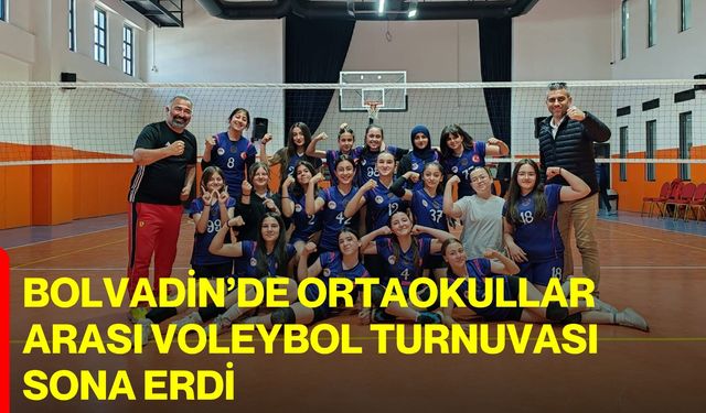 Bolvadin’de Ortaokullar Arası Voleybol Turnuvası Sona Erdi