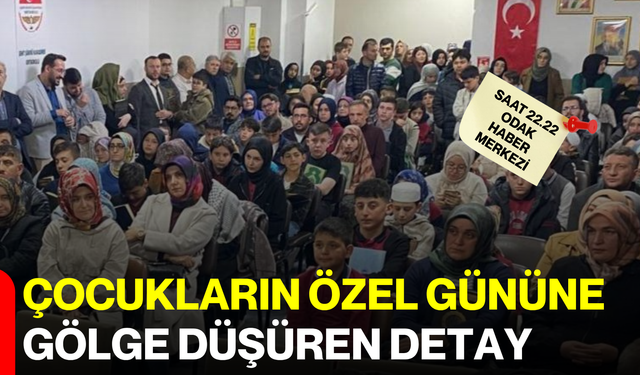 Çocukların Özel Gününe Gölge Düşüren Detay