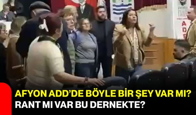 Afyon ADD’de böyle bir şey var mı?  Rant mı var bu dernekte?