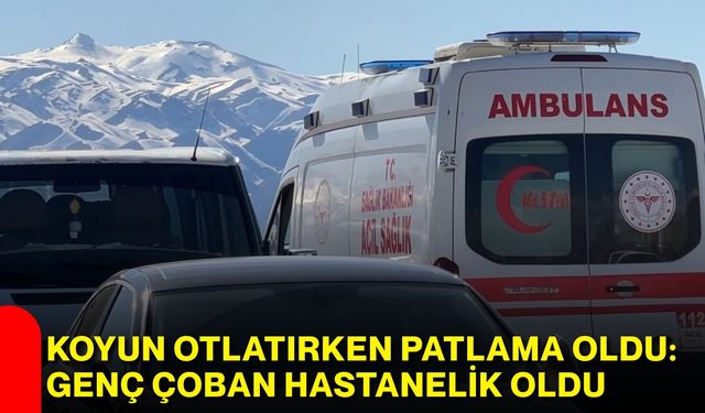 Koyun Otlatırken Patlama Oldu: Genç Çoban Hastanelik Oldu