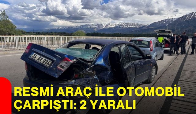 Resmi Araç ile Otomobil Çarpıştı: 2 Yaralı