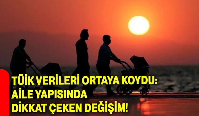 TÜİK verileri ortaya koydu: Aile yapısında dikkat çeken değişim