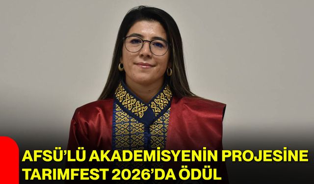 AFSÜ’lü Akademisyenin Projesine TarımFest 2026’da Ödül