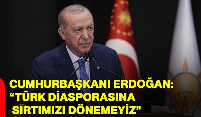 Cumhurbaşkanı Erdoğan: Türk Diasporasına Sırtımızı Dönemeyiz