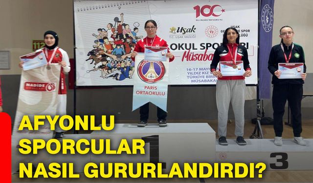 Afyonlu sporcular nasıl gururlandırdı?