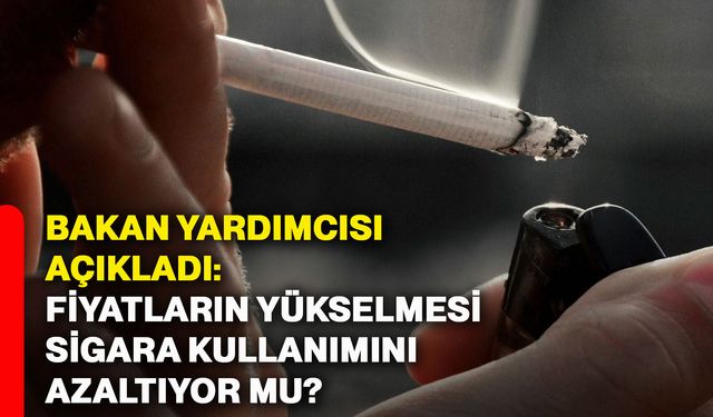 Bakan Yardımcısı açıkladı: Fiyatların yükselmesi sigara kullanımını azaltıyor mu?