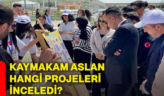 Kaymakam Aslan hangi projeleri inceledi?