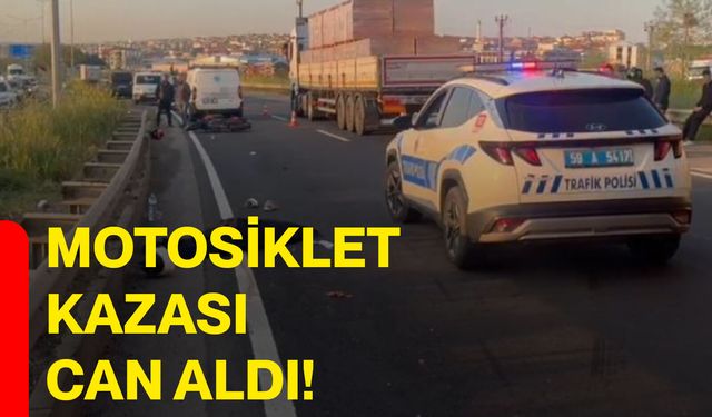 Motosiklet kazası can aldı!