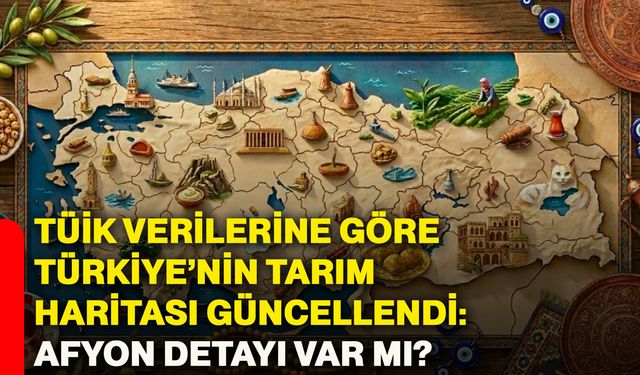 TÜİK verilerine göre Türkiye’nin tarım haritası güncellendi: Afyonkarahisar detayı var mı?
