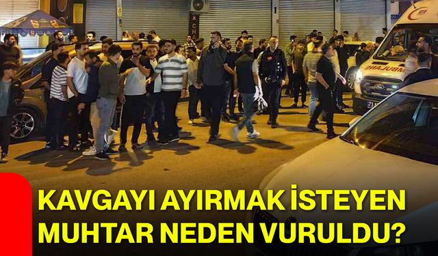 Kavgayı Ayırmak İsteyen Muhtar Neden Vuruldu?