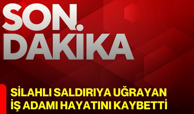 Silahlı saldırıya uğrayan iş adamı hayatını kaybetti