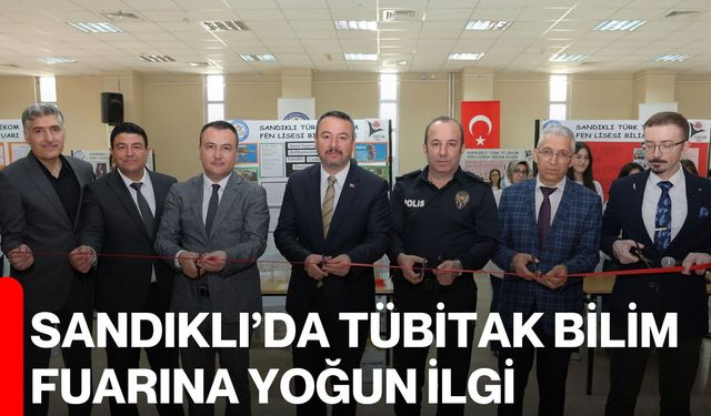 Sandıklı’da TÜBİTAK Bilim Fuarına Yoğun İlgi