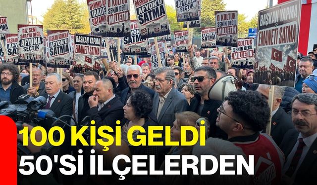 100 Kişi Geldi 50’si İlçelerden