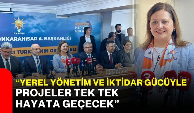 “Yerel yönetim ve iktidar gücüyle projeler tek tek hayata geçecek”