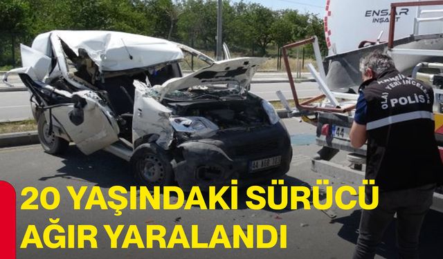 20 yaşındaki sürücü ağır yaralandı