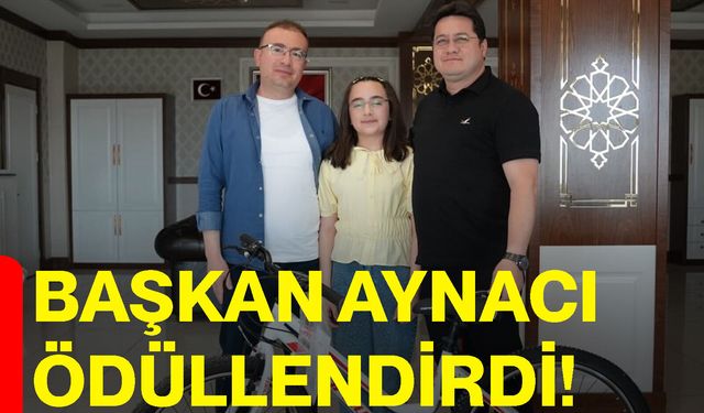 Başkan Aynacı ödüllendirdi!