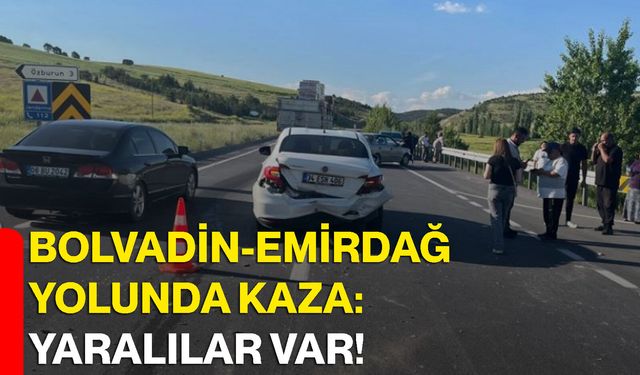 Bolvadin-Emirdağ yolunda kaza: Yaralılar var!