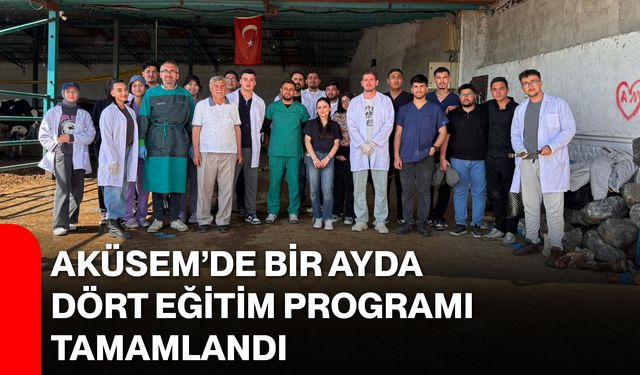 AKÜSEM’de bir ayda dört eğitim programı tamamlandı