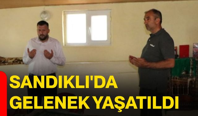 Sandıklı'da yağmur ve şükür duası yapıldı