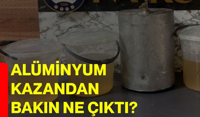 Alüminyum kazandan bakın ne çıktı?