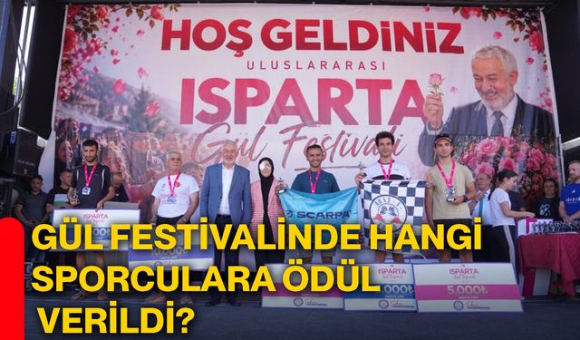 Gül Festivalinde hangi sporculara ödül verildi?