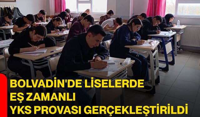 Bolvadin'de liselerde eş zamanlı YKS provası gerçekleştirildi