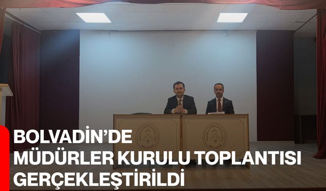 Bolvadin’de Müdürler Kurulu Toplantısı gerçekleştirildi