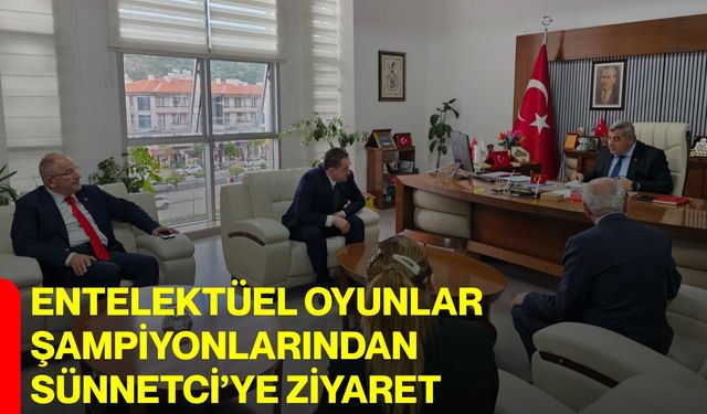 Entelektüel Oyunlar Şampiyonlarından Sünnetci’ye ziyaret