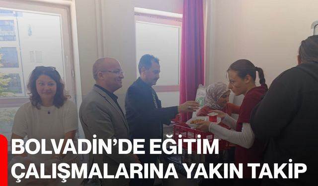 Bolvadin’de eğitim çalışmalarına yakın takip