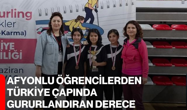 Afyonlu öğrencilerden Türkiye çapında gururlandıran derece
