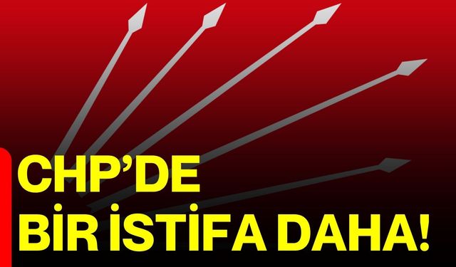 CHP’de bir istifa daha!