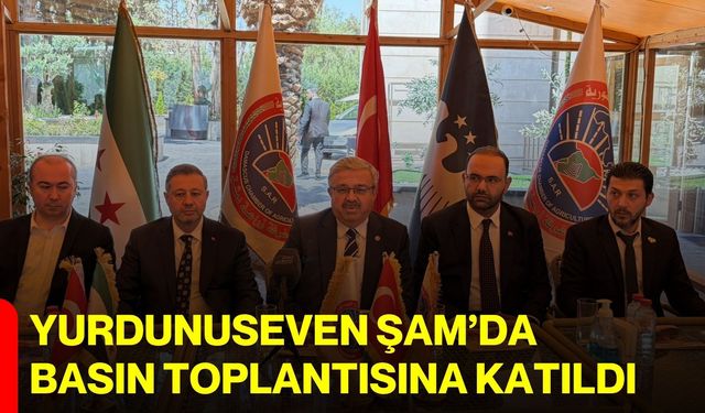 Yurdunuseven Şam’da basın toplantısına katıldı