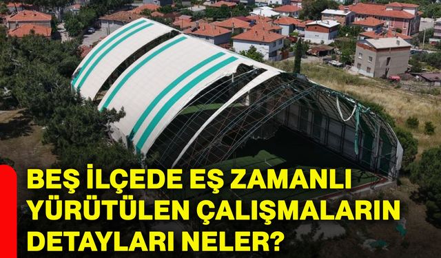 Beş ilçede eş zamanlı yürütülen çalışmaların detayları neler?