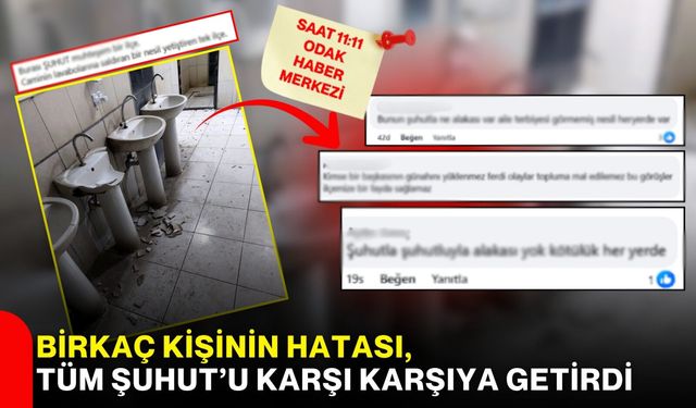 Birkaç kişinin hatası, tüm Şuhut’u karşı karşıya getirdi
