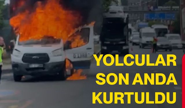 Yolcular son anda kurtuldu