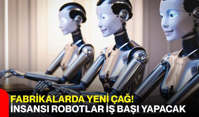 Fabrikalarda yeni çağ! İnsansı robotlar iş başı yapacak