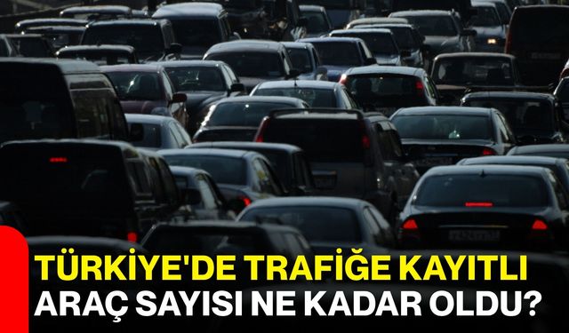 Türkiye'de trafiğe kayıtlı araç sayısı ne kadar oldu?