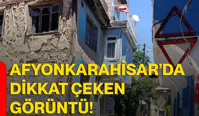 Afyonkarahisar’da dikkat çeken görüntü!