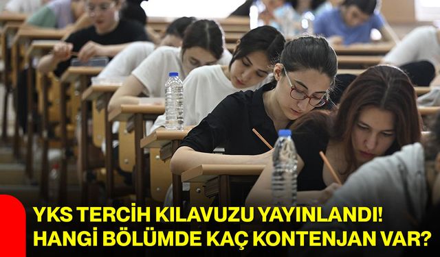 YKS tercih kılavuzu yayınlandı! Hangi bölümde kaç kontenjan var?